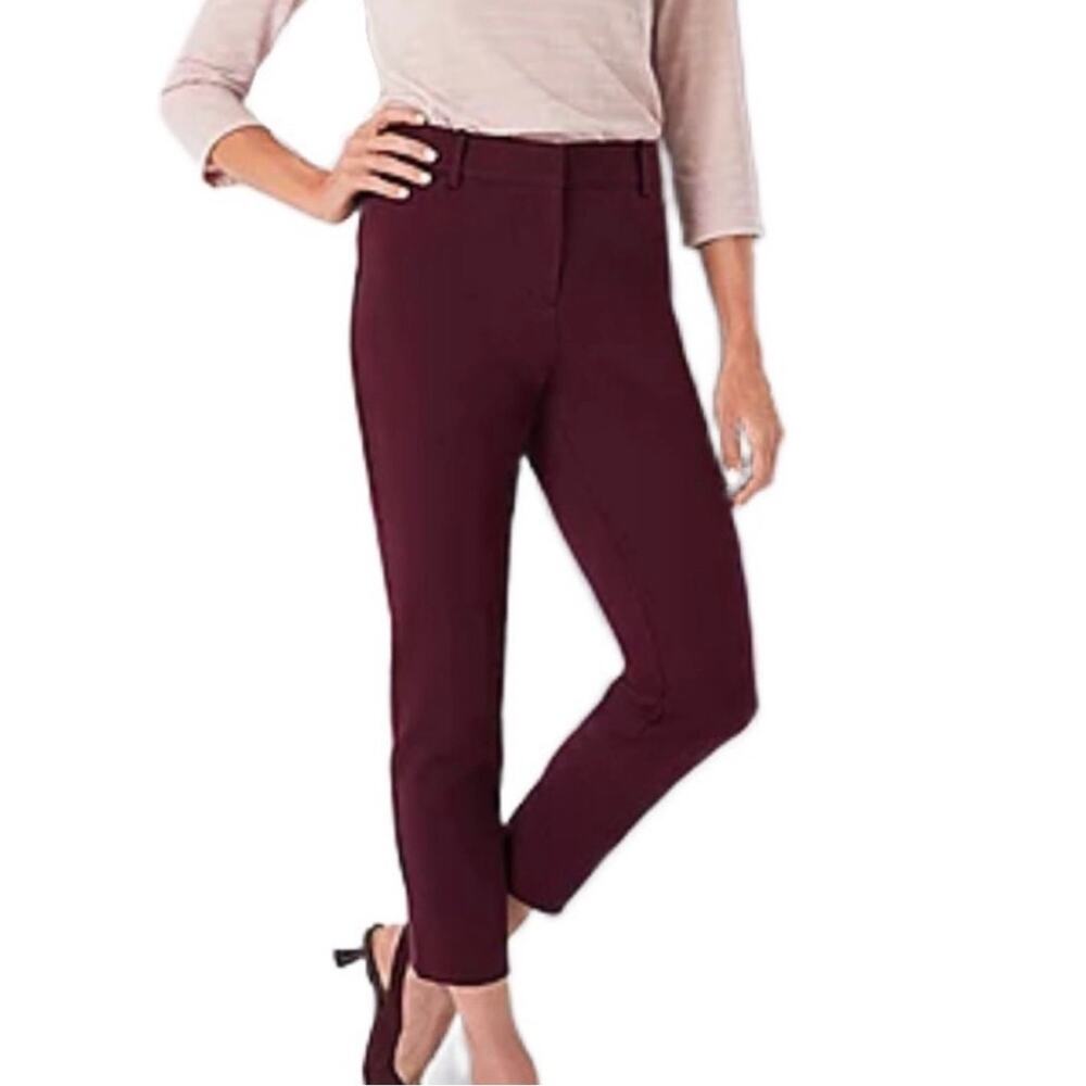 UEC WHITE HOUSE BLACK MARKET The Slim Ankle Empire Plum SZ 4